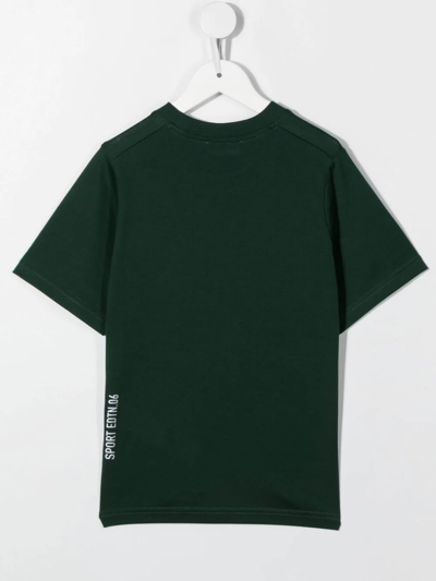 Dsquared2 Teen Patch-detail Cotton T-shirt In Green