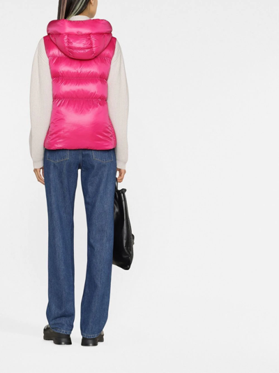 Herno Sleeveless Button-front Gilet In Pink