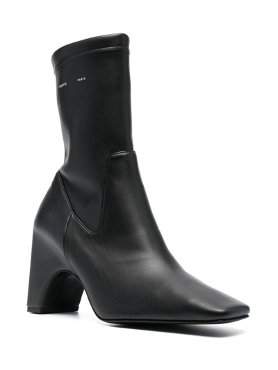 Shop Coperni Square-toe Ankle Boots In Black