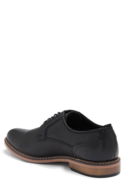 Steve Madden Attern Plain Toe Derby In Black Nubuck