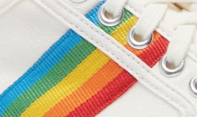 Shop Gola Coaster Rainbow Sneaker Mule In Off White/multi
