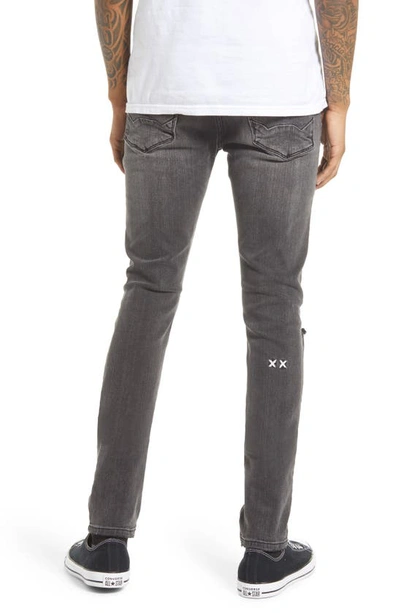 Cult Of Individuality Distressed Super Skinny Jeans In Flint
