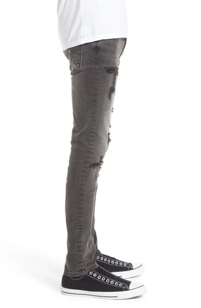 Cult Of Individuality Distressed Super Skinny Jeans In Flint