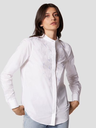 Shop Equipment Cherine Cotton Shirt In Bright White