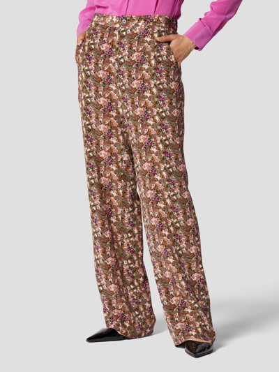 Equipment Aeslin Floral-print Silk Trousers In Multicolor