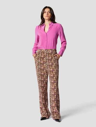 Equipment Aeslin Floral-print Silk Trousers In Multicolor