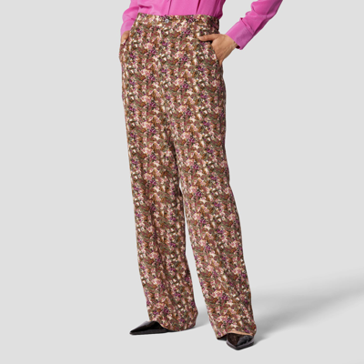 Equipment Aeslin Floral-print Silk Trousers In Multicolor