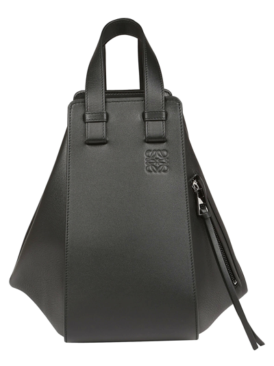 Shop Loewe Hammock Small Shoulder Bag In Black