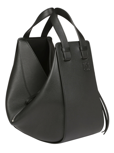 Shop Loewe Hammock Small Shoulder Bag In Black