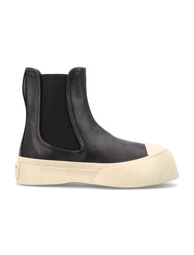 Marni Chelsea Boot Pablo In Black Leather