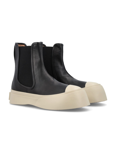 Marni Chelsea Boot Pablo In Black Leather