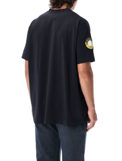 Shop Fred Perry Oversized Patch Detail T-shirt In Black