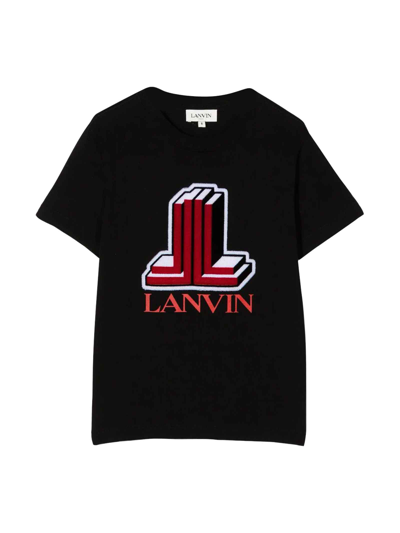 Shop Lanvin Black T-shirt Unisex In Nero