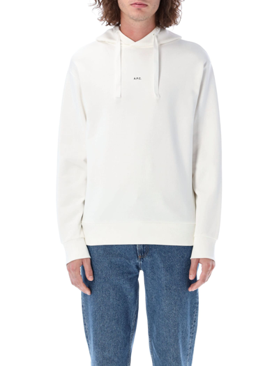 Shop Apc Larry Hoodie In White