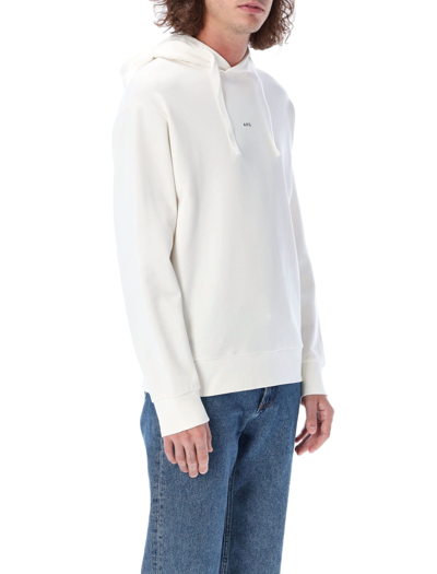 Shop Apc Larry Hoodie In White
