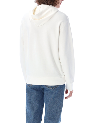 Shop Apc Larry Hoodie In White