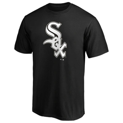 Shop Fanatics Mens Chicago White Sox  White Sox Official Logo T-shirt In Black