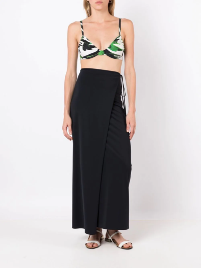 Lenny Niemeyer Wrap Side-tie Sarong In Black