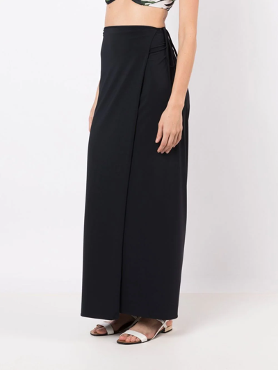 Lenny Niemeyer Wrap Side-tie Sarong In Black