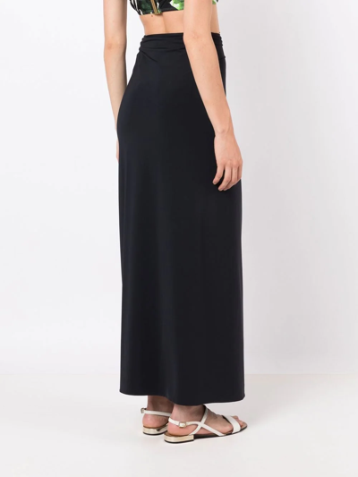 Lenny Niemeyer Wrap Side-tie Sarong In Black