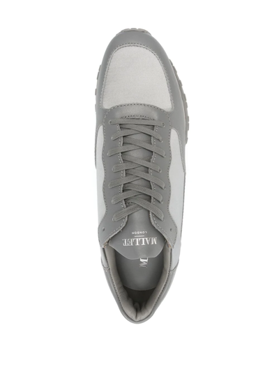 Shop Mallet Popham Low-top Sneakers In Gas Satin Grey