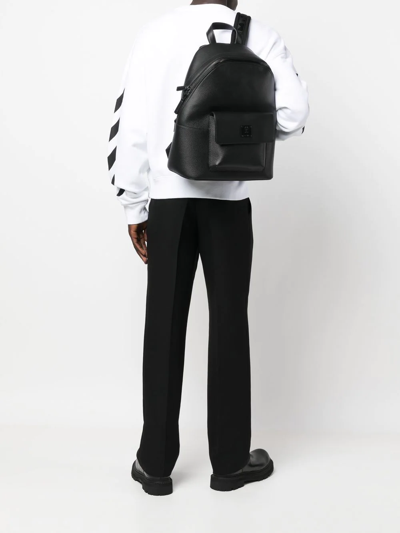 Shop Mcm Large Stark Leather Backpack In Black
