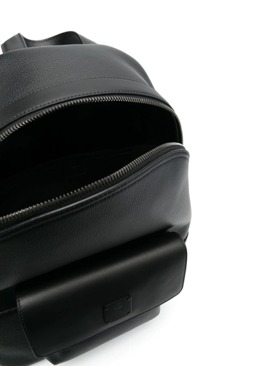 Shop Mcm Large Stark Leather Backpack In Black