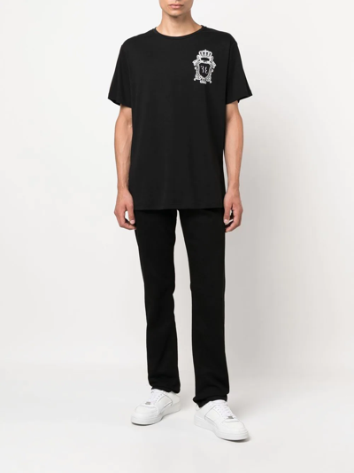 Billionaire Crest Logo-print T-shirt In Black
