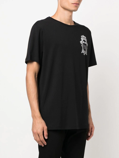 Shop Billionaire Crest Logo-print T-shirt In Black