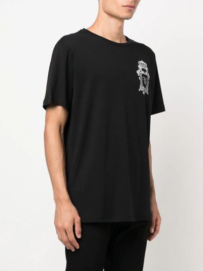 Billionaire Crest Logo-print T-shirt In Black