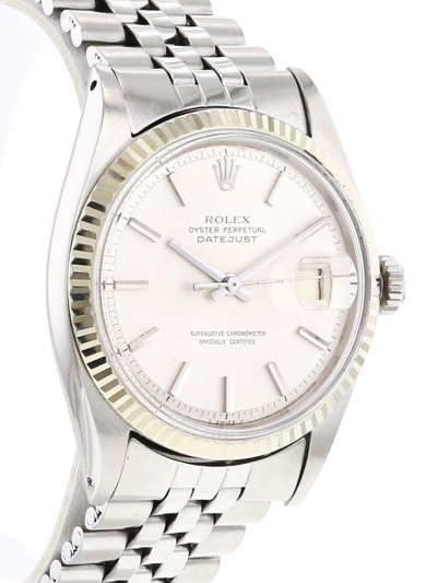Pre-owned Rolex 1970  Datejust 36mm In Silver