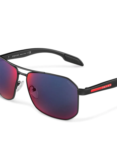 Prada Linea Rossa Eyewear Collection Sunglasses In Red | ModeSens
