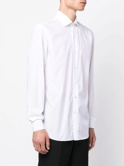 Shop Caruso Sport Cotton Shirt In White