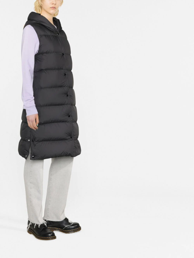 Shop Woolrich Quilted Padded Gilet In Black