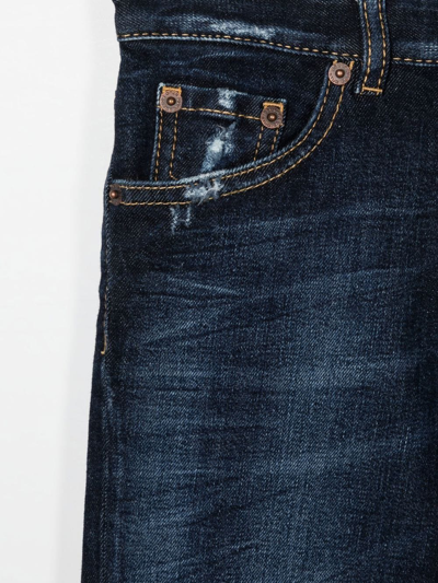 Dsquared2 Straight-leg Faded Jeans In Blue