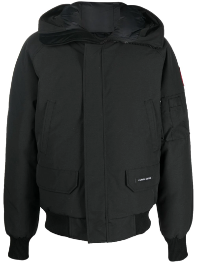 Shop Canada Goose Chilliwack Hooded Puffer Jacket In Black