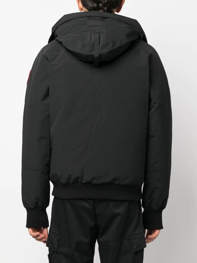 Shop Canada Goose Chilliwack Hooded Puffer Jacket In Black
