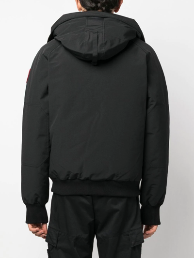 Canada Goose Chilliwack Padded Down Bomber Jacket In Black