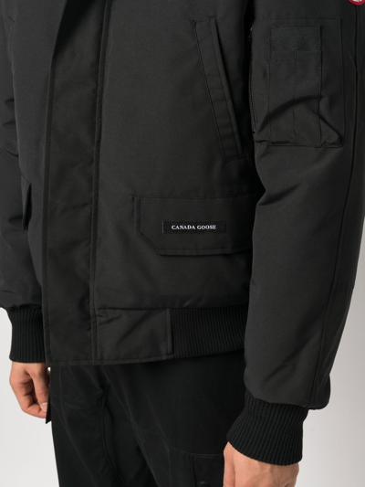 Canada Goose Chilliwack Padded Down Bomber Jacket In Black