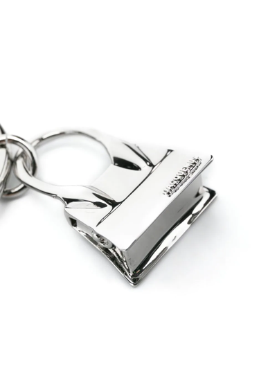 Shop Jacquemus Chiquito Charm Keyring In Silver