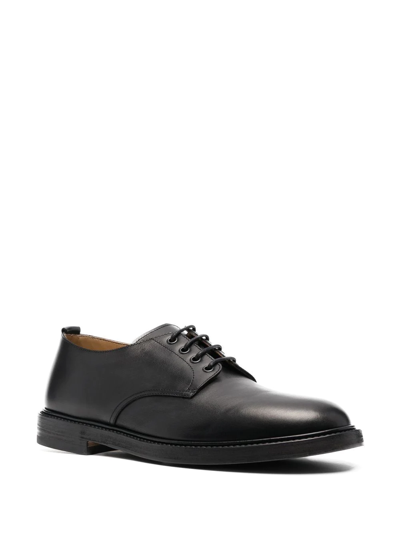 Henderson Baracco Lace-up Leather Derby Shoes In Black