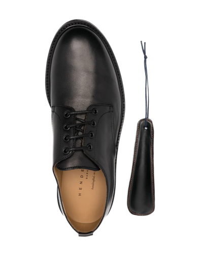Henderson Baracco Lace-up Leather Derby Shoes In Black