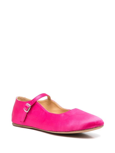 Shop Azi.land Buckle-fastened Ballerina Shoes In Pink