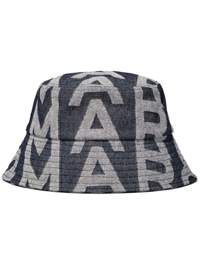 Shop Marc Jacobs The Monogram Denim Bucket Hat In Blue