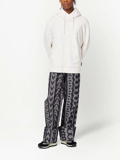 Marc Jacobs The Monogram Cotton Hoodie In White