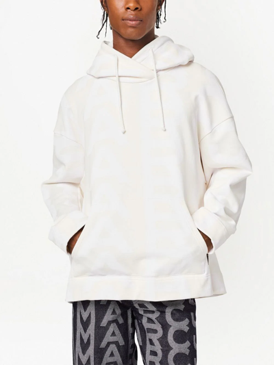 Marc Jacobs The Monogram Cotton Hoodie In White