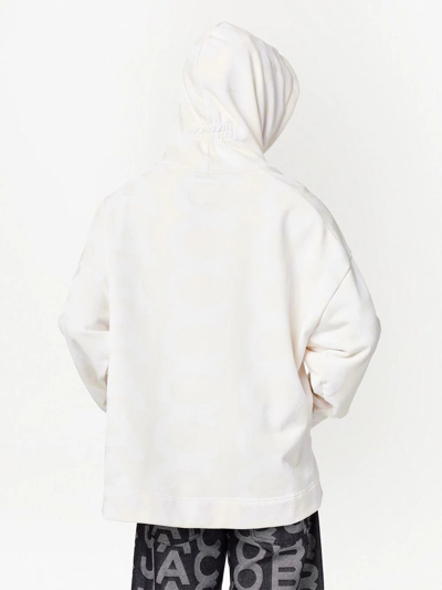 Marc Jacobs The Monogram Cotton Hoodie In White