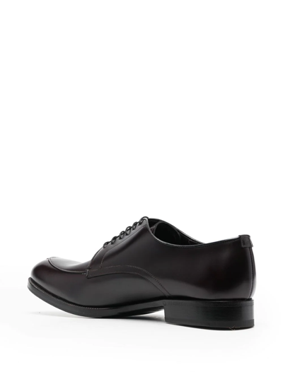 Shop Lidfort Lace-up Leather Derby Shoes In Braun