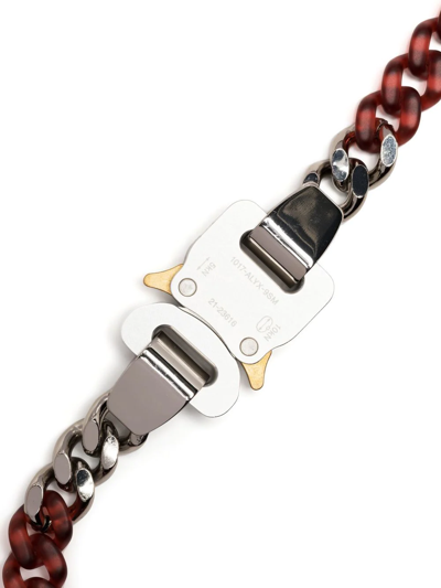 Alyx Transparent Chain-link Buckle Necklace In Rot