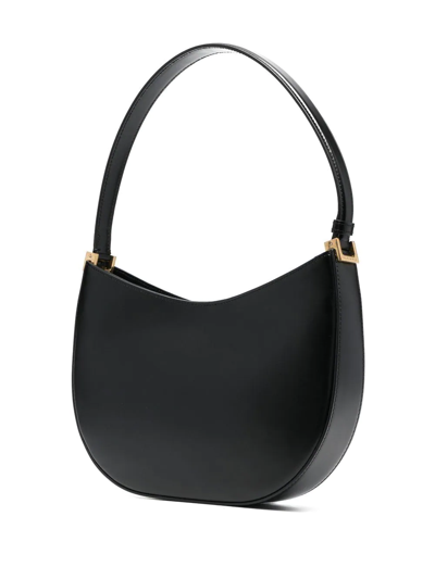 Shop Magda Butrym Vesna Leather Shoulder Bag In Schwarz